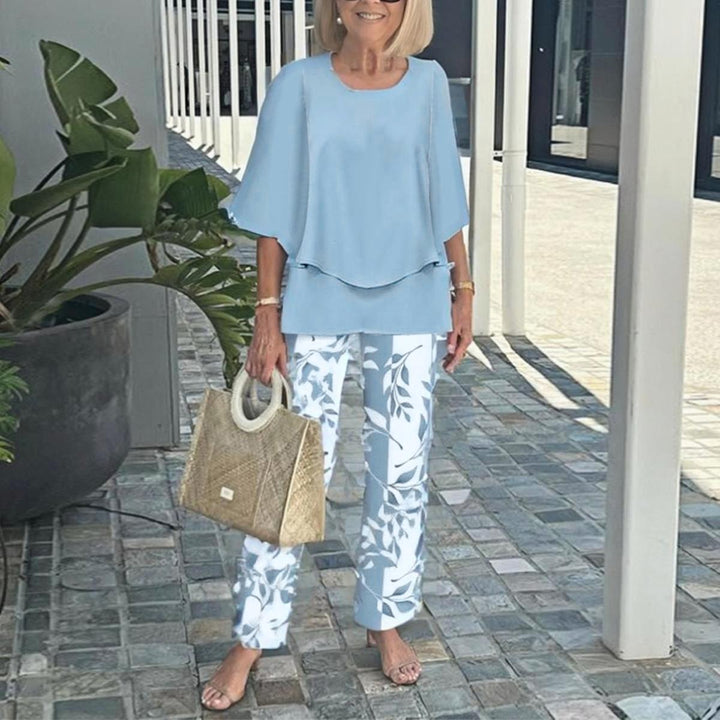 Monique | Elegant Two-Piece Set with 3/4 Sleeves