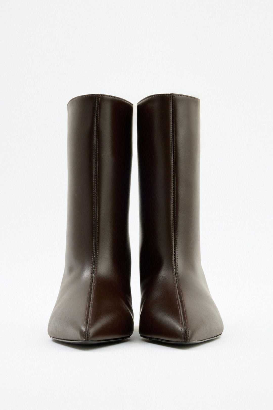 Aria Leather Ankle boots - Dark Brown