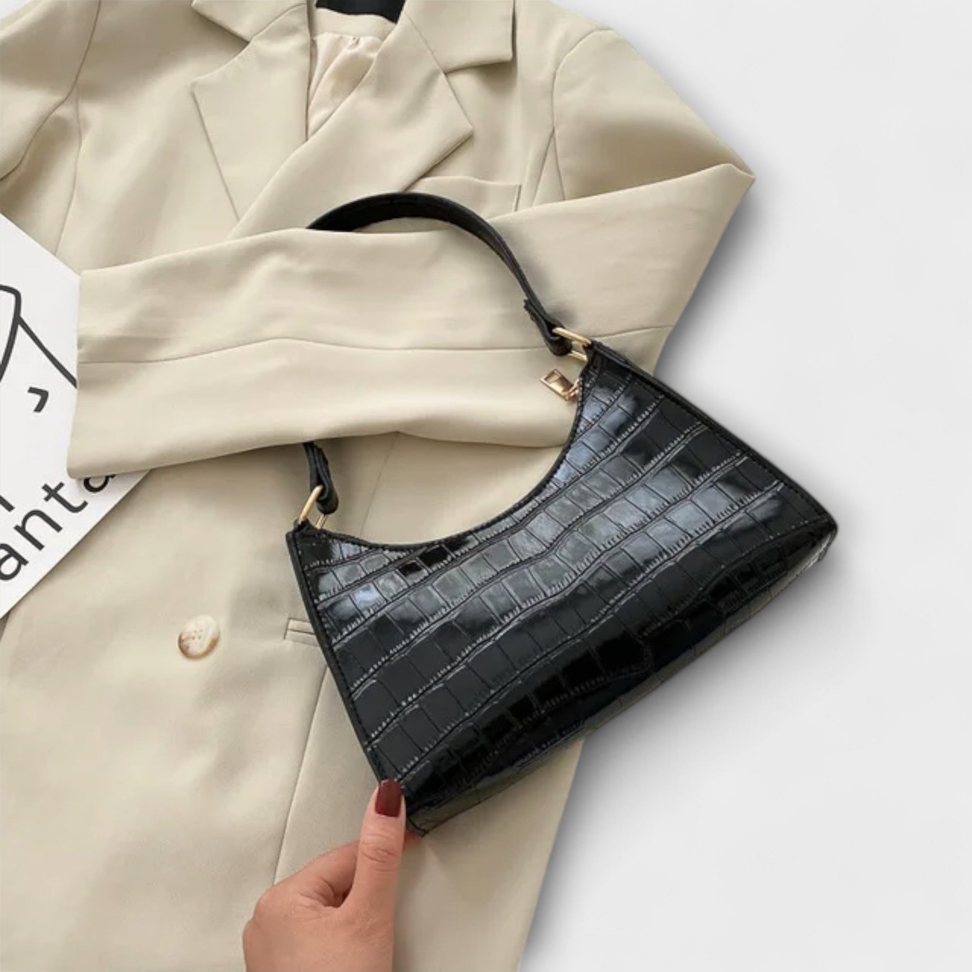 Olivia - Shiny Leather Bag