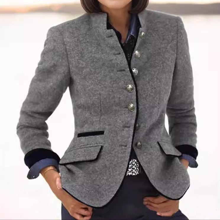Vivienne – Women's Classic Wool Blend Blazer Limited Edition
