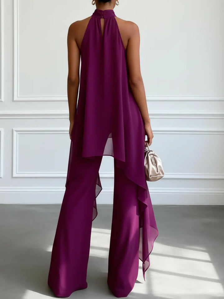 Viola | Elegant Halter Set with Pants