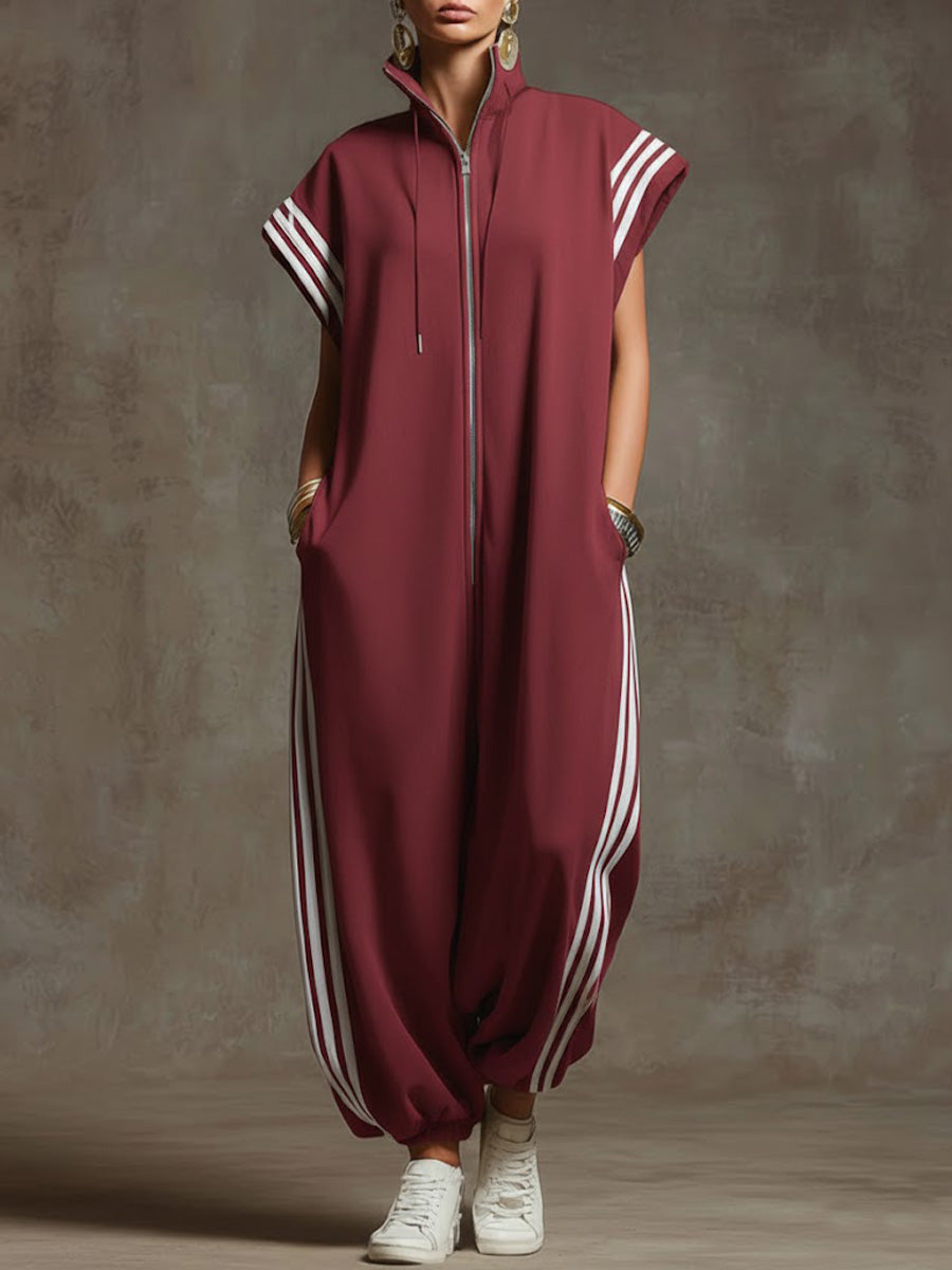 Noémie | Loose-Fitting Jumpsuit with High Neck Casual