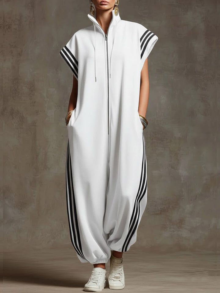 Noémie | Loose-Fitting Jumpsuit with High Neck Casual