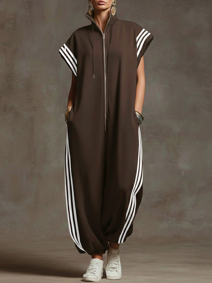 Noémie | Loose-Fitting Jumpsuit with High Neck Casual