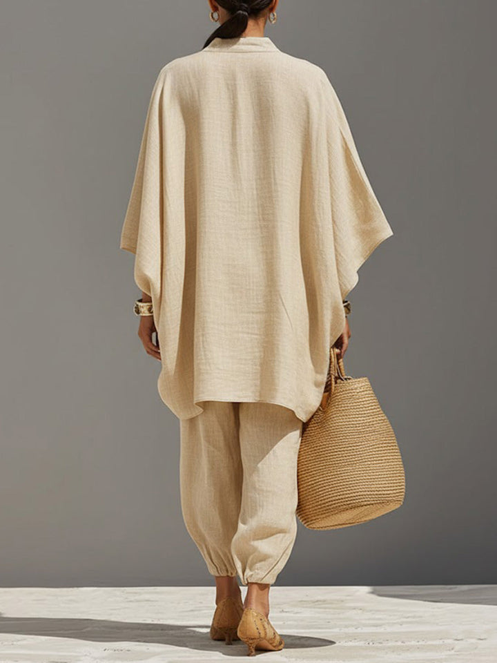 Claire | Linen and Cotton Ensemble Natural Elegance