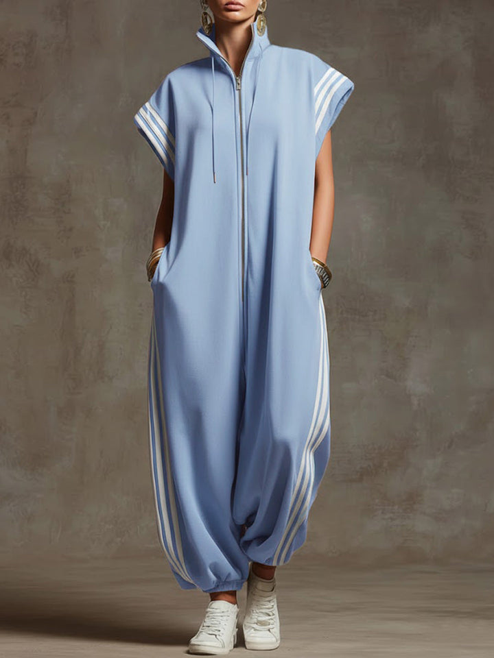 Noémie | Loose-Fitting Jumpsuit with High Neck Casual